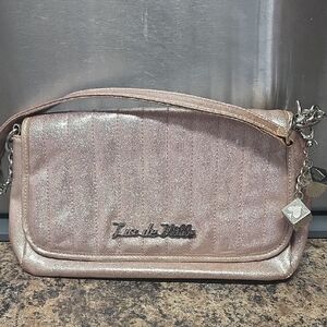 Lux De Ville Champagne / Gold Glitter Shoulder Bag